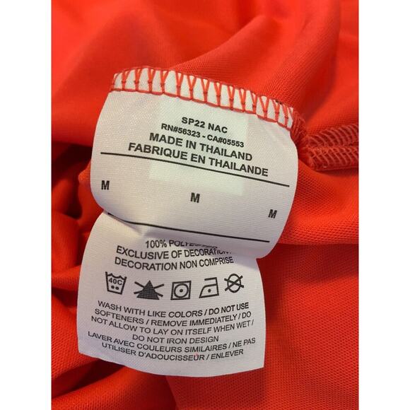 Nike Dri Fit Shirt Womens M Slim Fit Center Swoosh Raglan Activewear Pullover - Picture 7 of 7